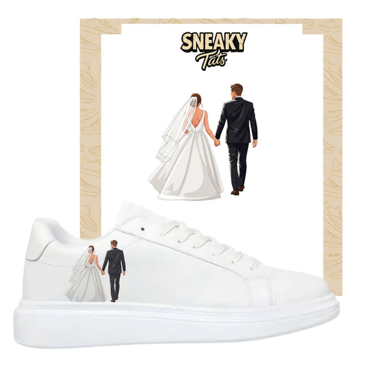 Sneakerfolien für verschiedene Schuhe Hochzeit