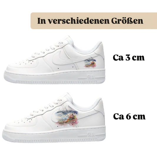 Bügelbilder für verschiedene Sneaker Nike Adidas Japan Vulkan