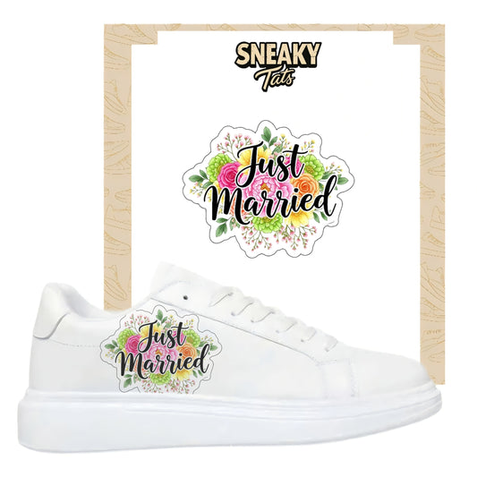 Sneakerfolien für verschiedene Schuhe Just Married