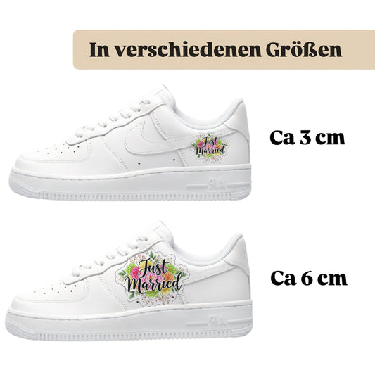 Sneakerfolien für verschiedene Schuhe Just Married