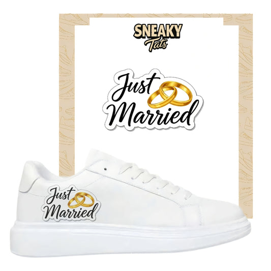 Sneakerfolien für verschiedene Schuhe Just Married