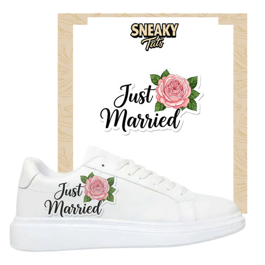 Sneakerfolien für verschiedene Schuhe Just Married