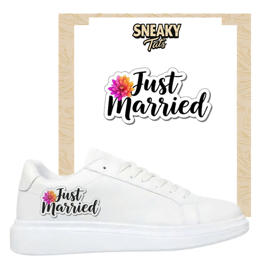 Sneakerfolien für verschiedene Schuhe Just Married