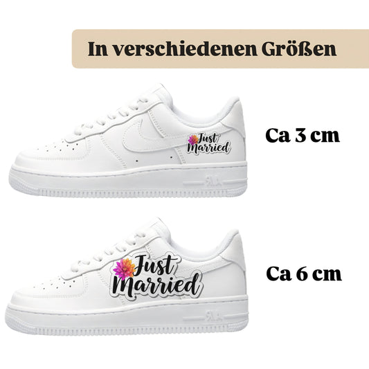 Sneakerfolien für verschiedene Schuhe Just Married
