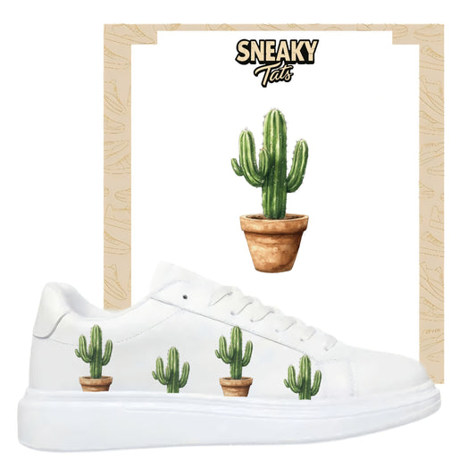 Sneakerfolien für verschiedene Schuhe Puma Adidas Nike Badelatschen Kaktus