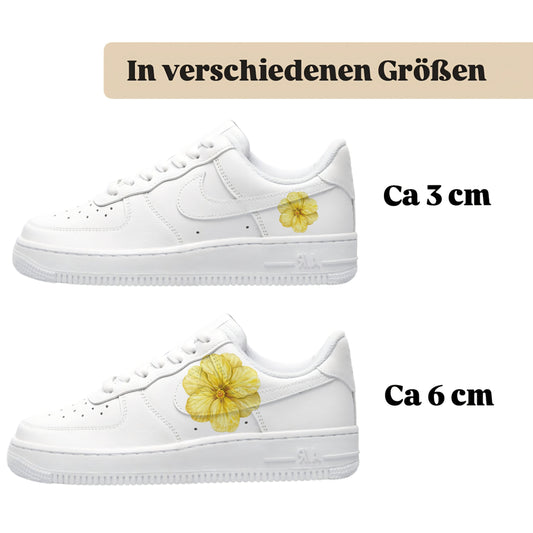 Bügelbilder einzigartige für viele verschiedene Schuhe Kapuzinerkresse