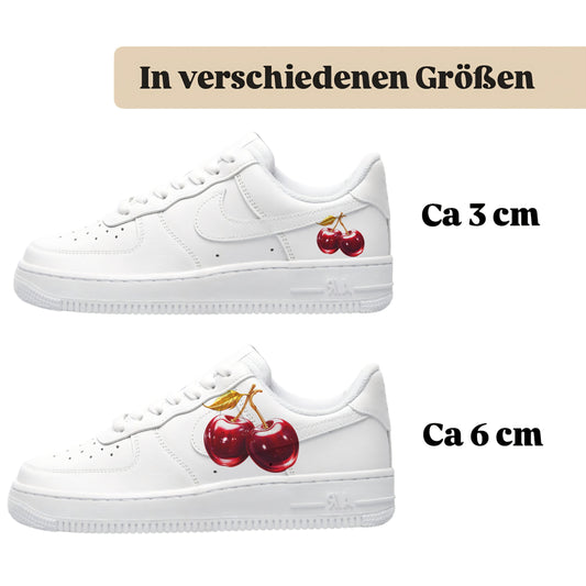 Sneakerfolien für verschiedene Schuhe Puma Adidas Nike Badelatschen Kirschen