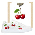 Load image into Gallery viewer, Bügelbilder einzigartige für viele verschiedene Schuhe Kirschen mit Blatt
