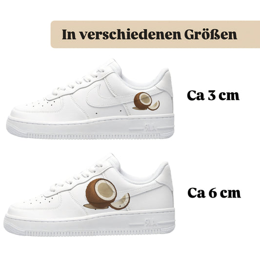Bügelbilder einzigartige für viele verschiedene Schuhe Kokosnuss