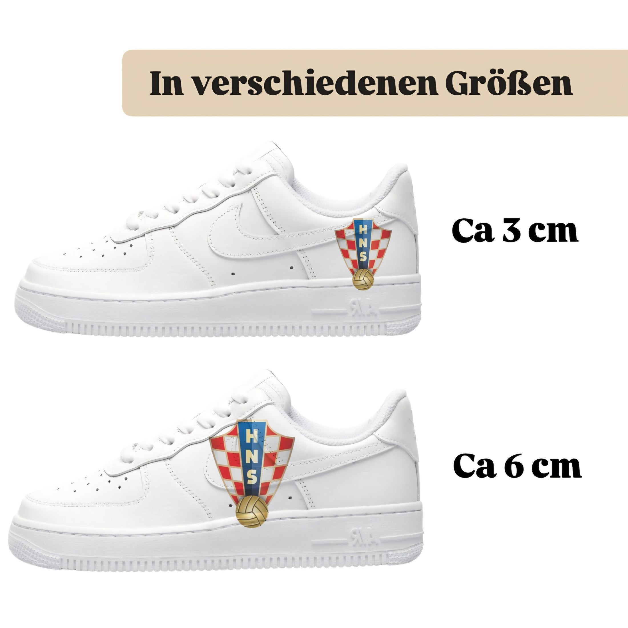 Sneakerfolien für verschiedene Schuhe Nike Adidas Puma Kroatien Wappen