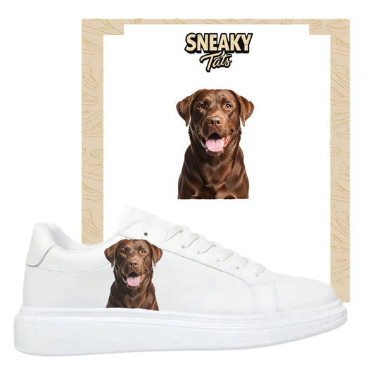 Bügelfolie für alle Schuhe zum personalisieren custom Sneaker Labrador