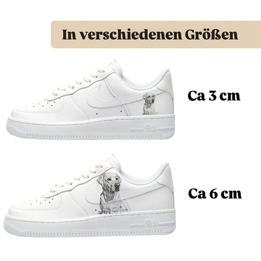 Bügelbilder für verschiedene Sneaker Nike Adidas Labrador