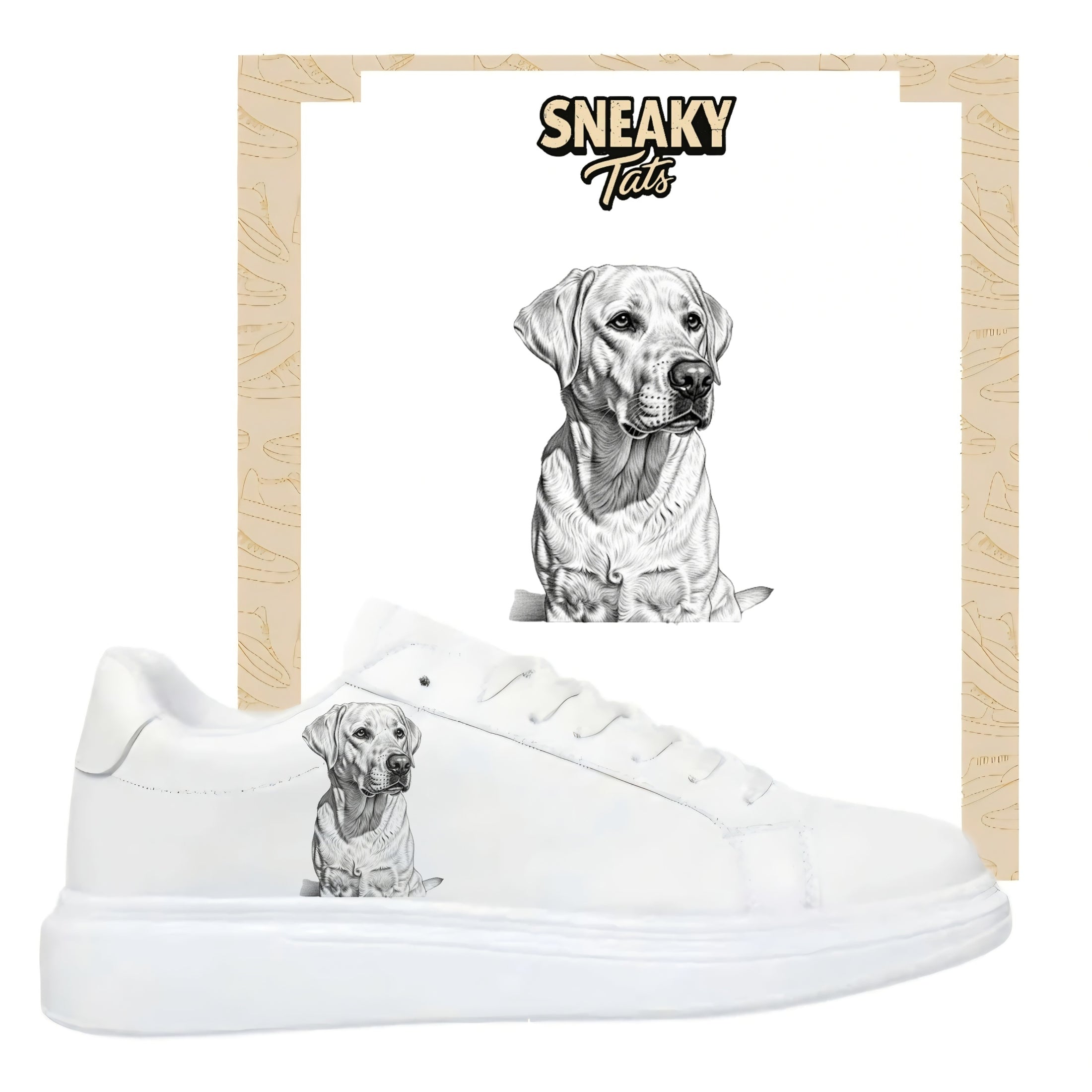 Bügelbilder für verschiedene Sneaker Nike Adidas Labrador