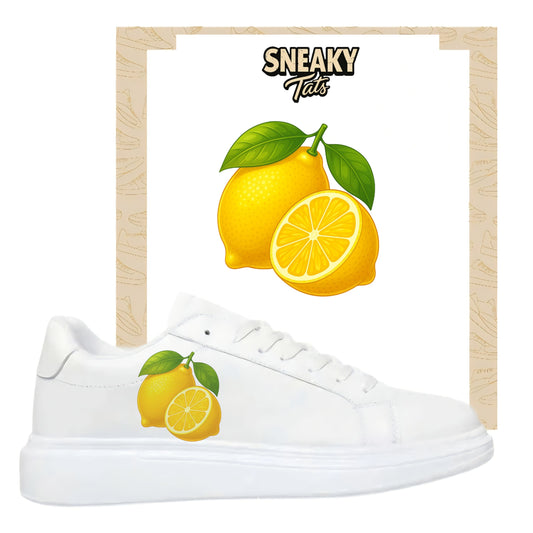 Bügelfolie für alle Schuhe zum personalisieren custom Sneaker Lemon