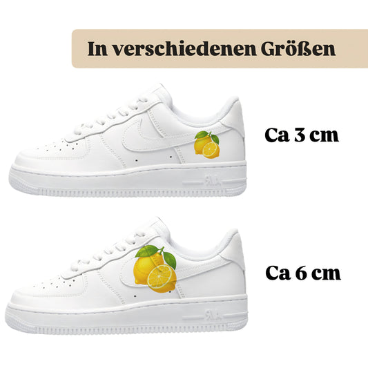 Bügelfolie für alle Schuhe zum personalisieren custom Sneaker Lemon