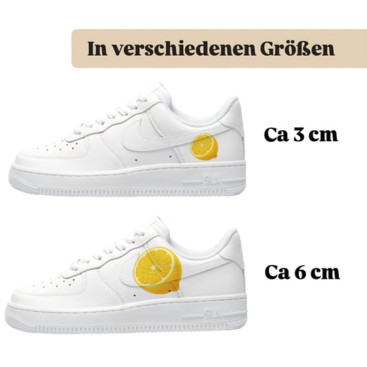 Bügelfolie für alle Schuhe zum personalisieren custom Sneaker Lemon