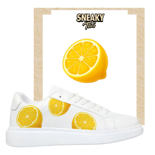 Bügelfolie für alle Schuhe zum personalisieren custom Sneaker Lemon