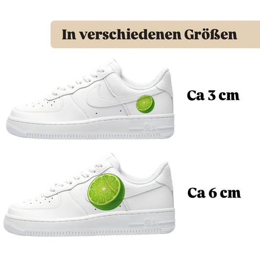 Bügelfolie für alle Schuhe zum personalisieren custom Sneaker Limette
