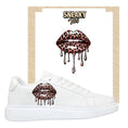 Load image into Gallery viewer, Sneakerfolien für mehrere Schuhe Nike Adidas Puma Lippen Leopardmuster
