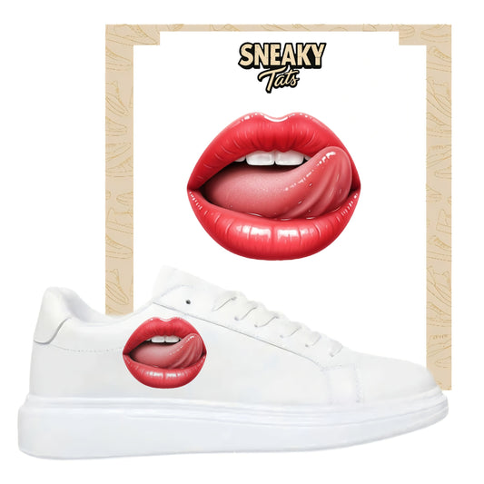 Bügelfolie für alle Schuhe zum personalisieren custom Sneaker Lips