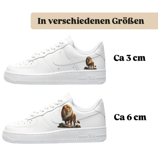 Bügelbilder für verschiedene Sneaker Nike Adidas Löwe
