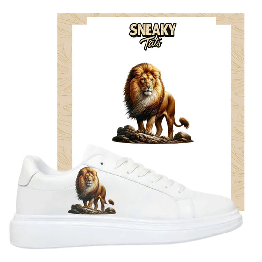 Bügelbilder für verschiedene Sneaker Nike Adidas Löwe