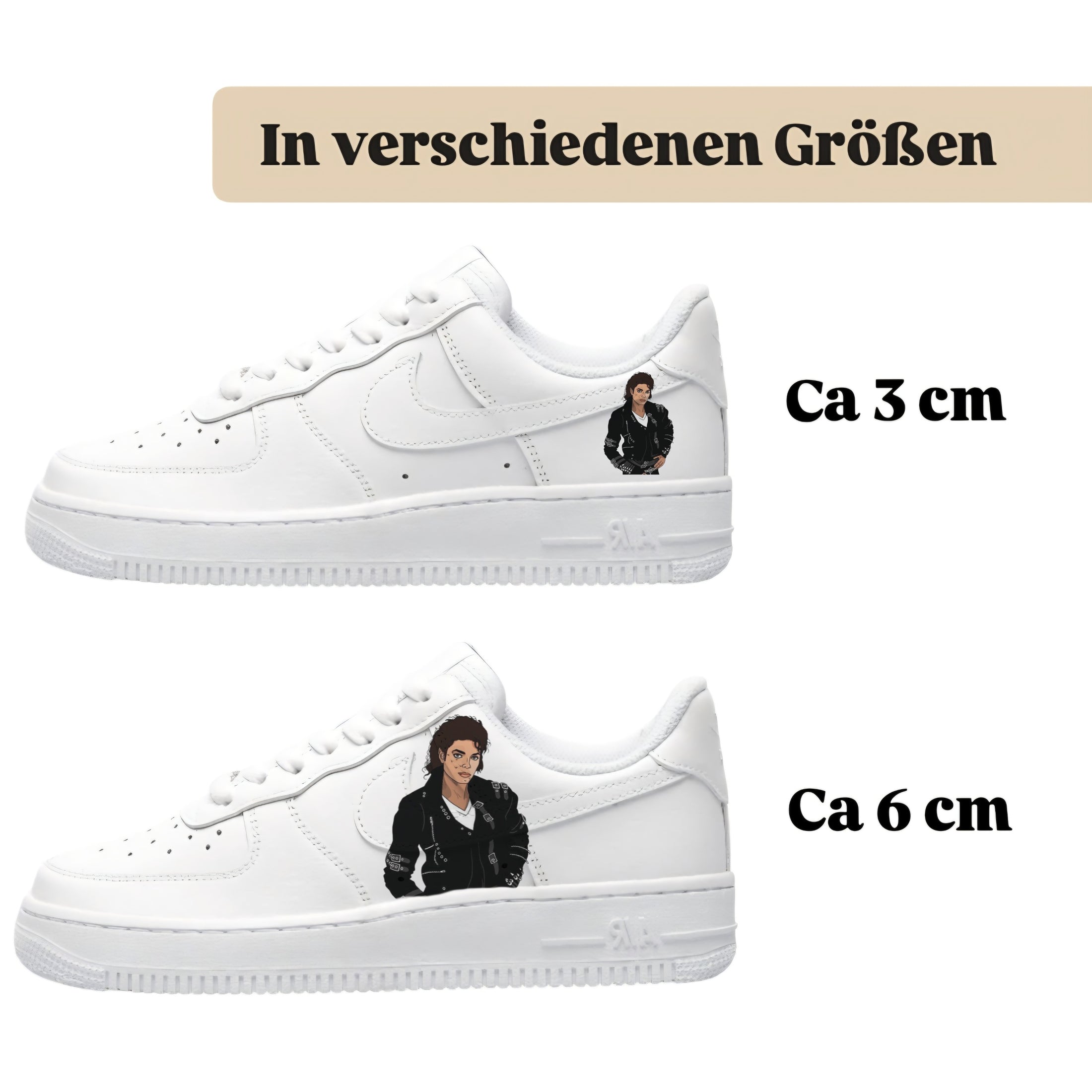 Sneakerfolien für verschiedene Schuhe Puma Adidas Nike Badelatschen Michael Jackson