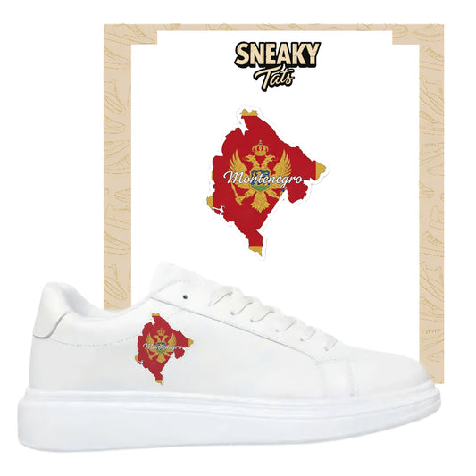 Bügelbilder für verschiedene Sneaker Nike Adidas Montenegro