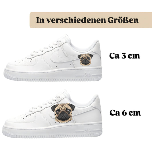 Bügelfolie für alle Schuhe zum personalisieren custom Sneaker Mops