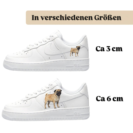 Bügelfolie für alle Schuhe zum personalisieren custom Sneaker Mops