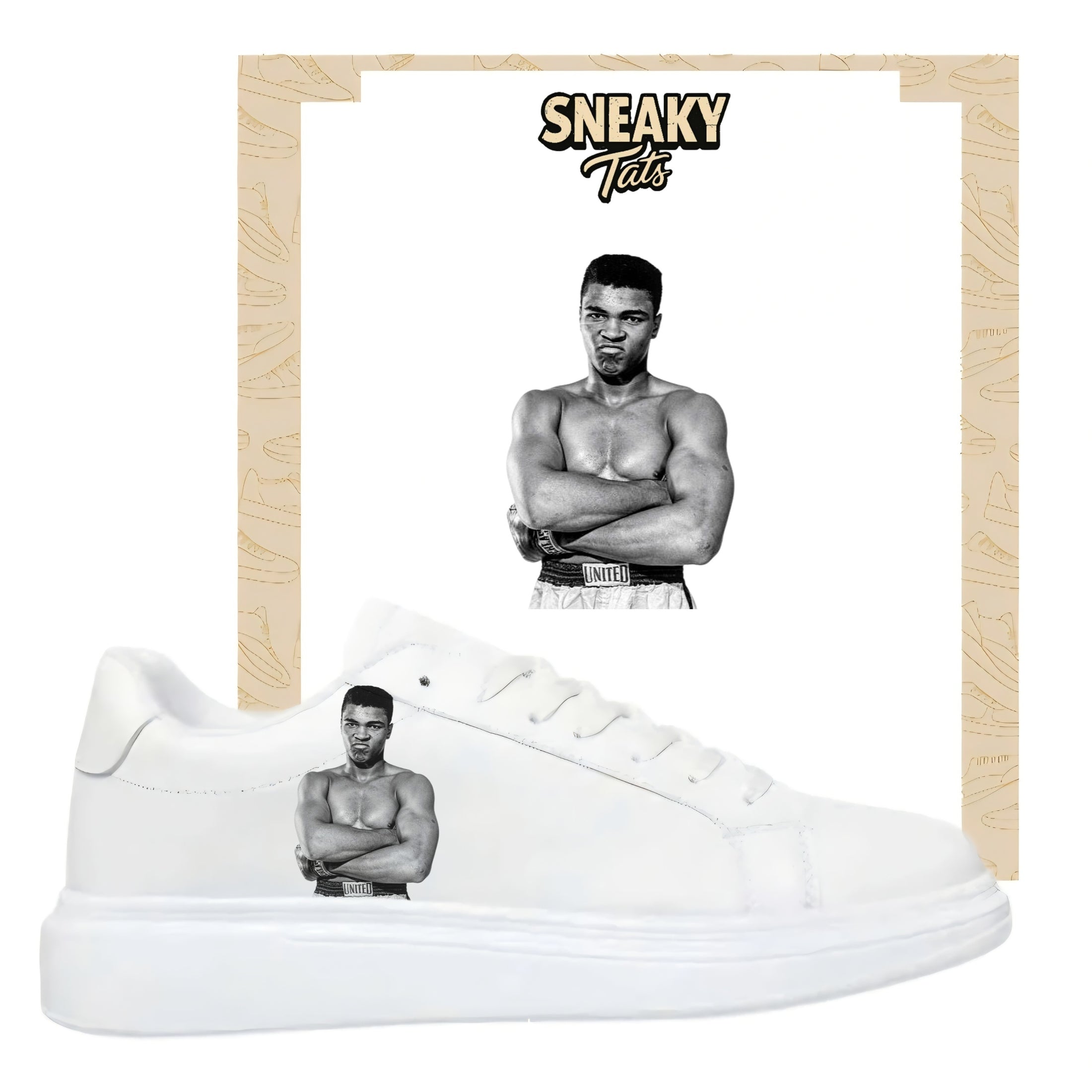 Sneakerfolien für verschiedene Schuhe Puma Adidas Nike Badelatschen Muhammad Ali