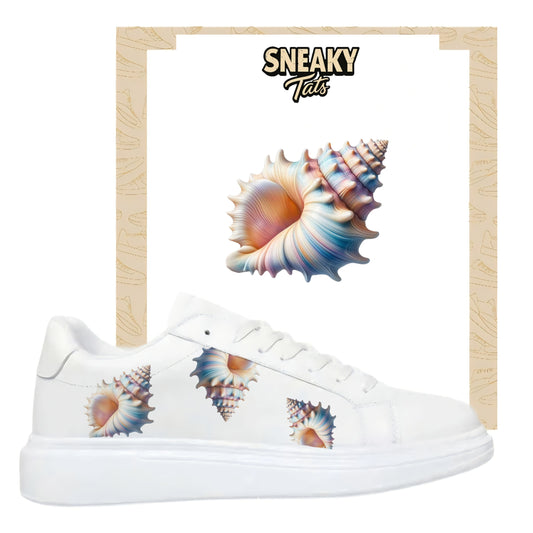 Bügelbilder für verschiedene Sneaker Nike Adidas Muscheln