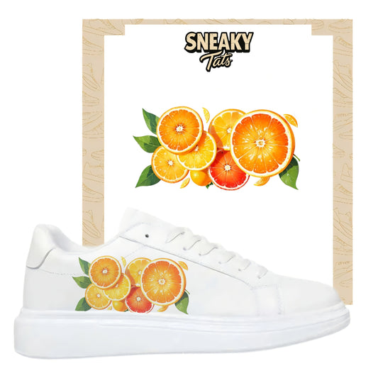 Bügelbilder für mehrere Sneakerarten  
Orange