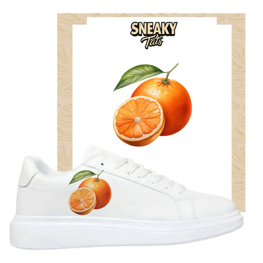 Sneakerfolien für verschiedene Schuhe Puma Adidas Nike Badelatschen Orange