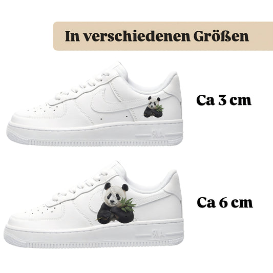 Bügelfolie für alle Schuhe zum personalisieren custom Sneaker Panda