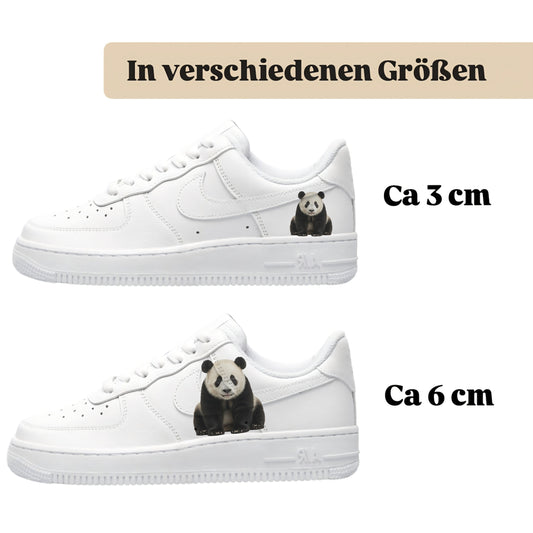 Bügelfolie für alle Schuhe zum personalisieren custom Sneaker Panda