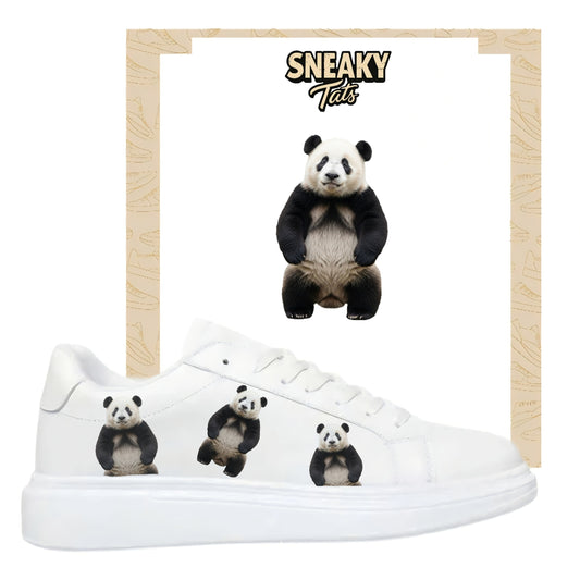 Bügelfolie für alle Schuhe zum personalisieren custom Sneaker Panda