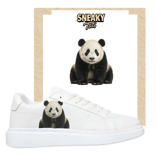 Bügelfolie für alle Schuhe zum personalisieren custom Sneaker Panda