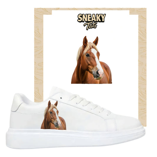 Bügelfolie für alle Schuhe zum personalisieren custom Sneaker Pferd