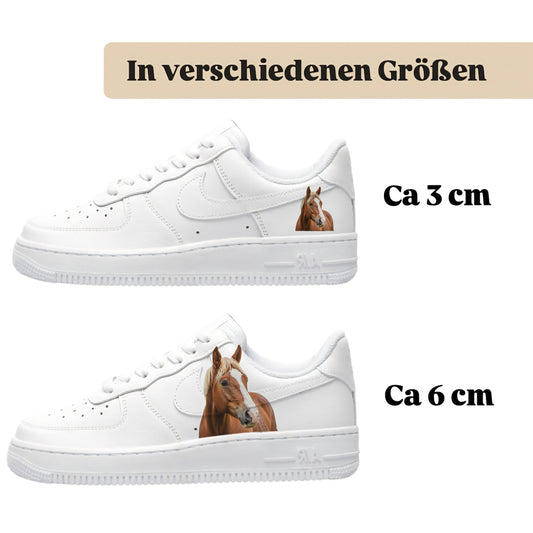 Bügelfolie für alle Schuhe zum personalisieren custom Sneaker Pferd