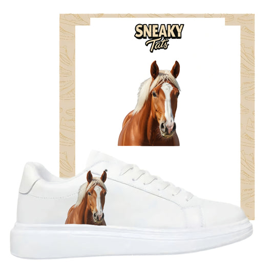 Bügelfolie für alle Schuhe zum personalisieren custom Sneaker Pferd