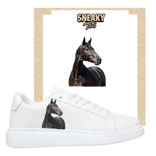 Bügelfolie für alle Schuhe zum personalisieren custom Sneaker Pferd