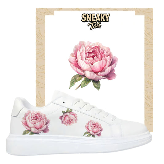 Sneakerfolien für verschiedene Schuhe Puma Adidas Nike Badelatschen Pfingstrose