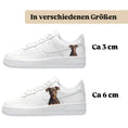 Load image into Gallery viewer, Bügelfolie für alle Schuhe zum personalisieren custom Sneaker Pinscher
