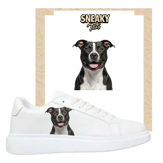 Bügelfolie für alle Schuhe zum personalisieren custom Sneaker Pitbull