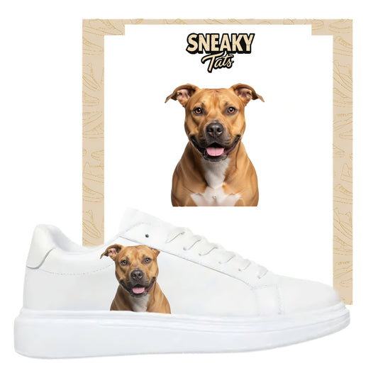 Bügelfolie für alle Schuhe zum personalisieren custom Sneaker Pitbull