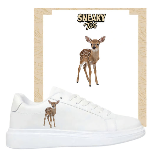 Bügelfolie für alle Schuhe zum personalisieren custom Sneaker Reh