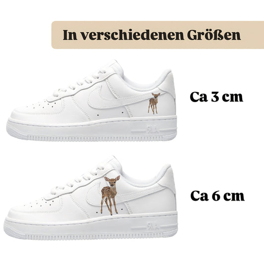 Bügelfolie für alle Schuhe zum personalisieren custom Sneaker Reh