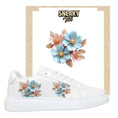 Load image into Gallery viewer, Sneakerfolien für verschiedene Sneakerarten Rosa-blaue Blumen
