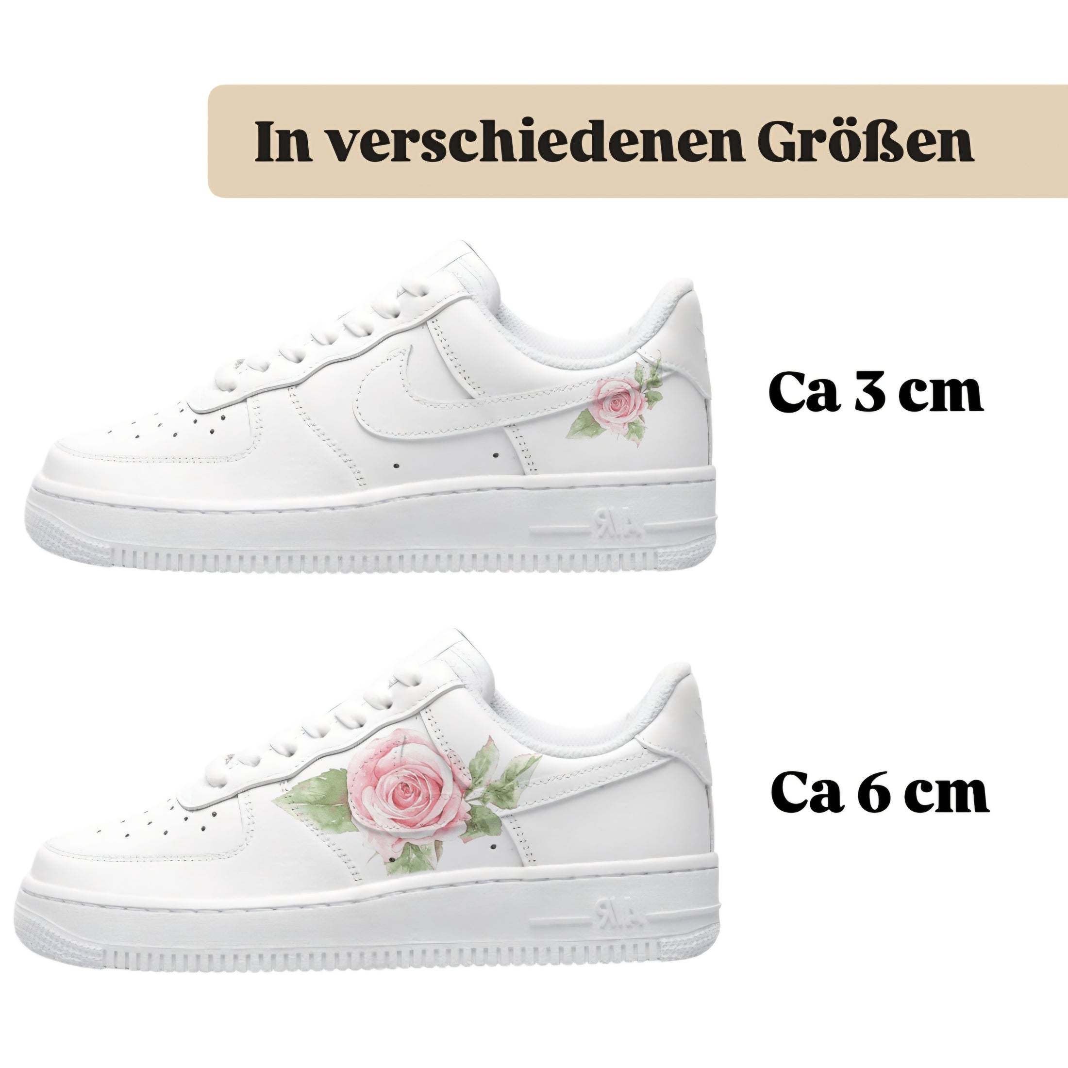 Sneakerfolien für verschiedene Schuhe Nike Adidas Puma rose